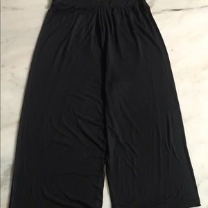 Black Midi Length Pants